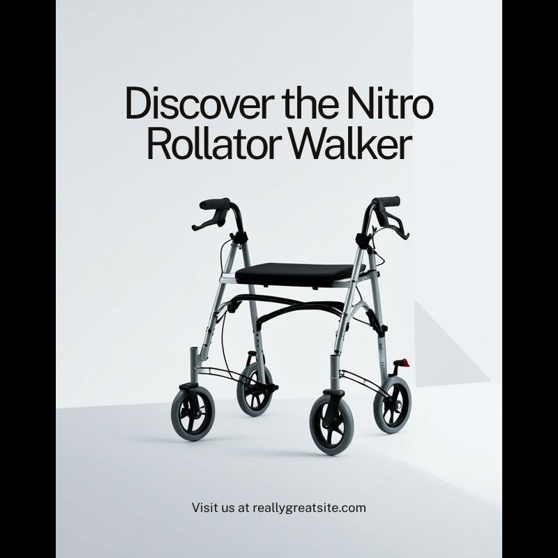 Drive Medical Nitro Euro Style Rollator Walker